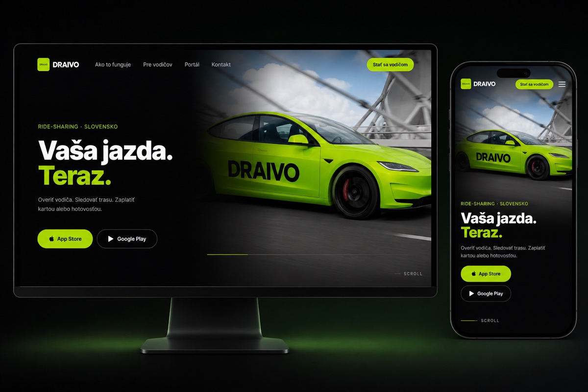 DRAIVO - webová a mobilná aplikácia